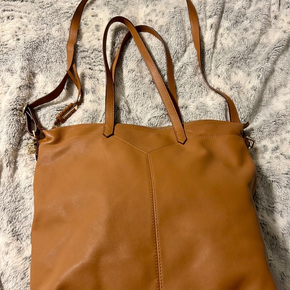 STELLA & DOT Covet Kensington leather tote bag in 'saddle' brown - Picture 4 of 6